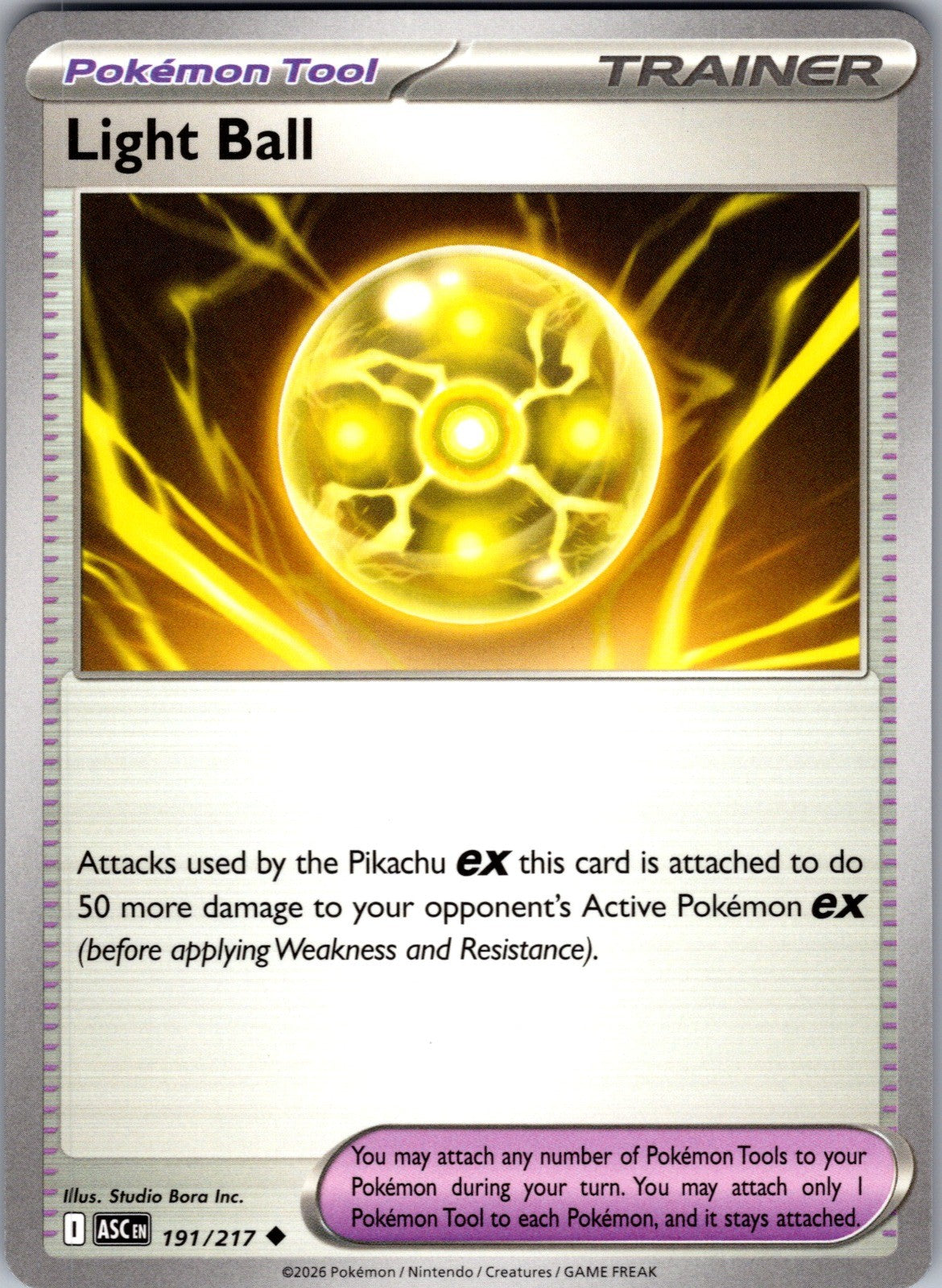 Light Ball Uncommon ME: Ascended Heroes 191/217 LP