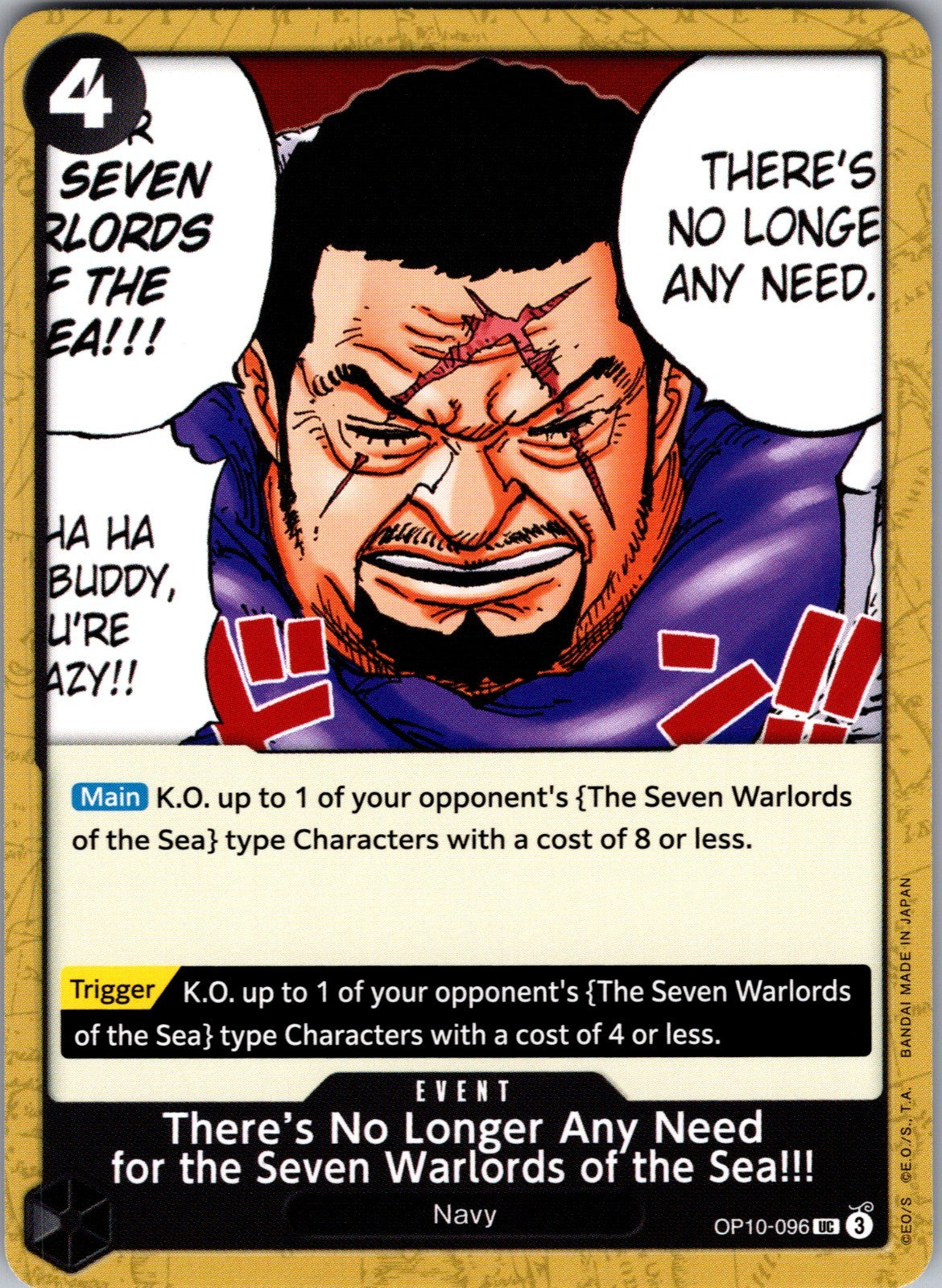There's No Longer Any Need for the Seven Warlords of the Sea!!! UC Royal Blood O