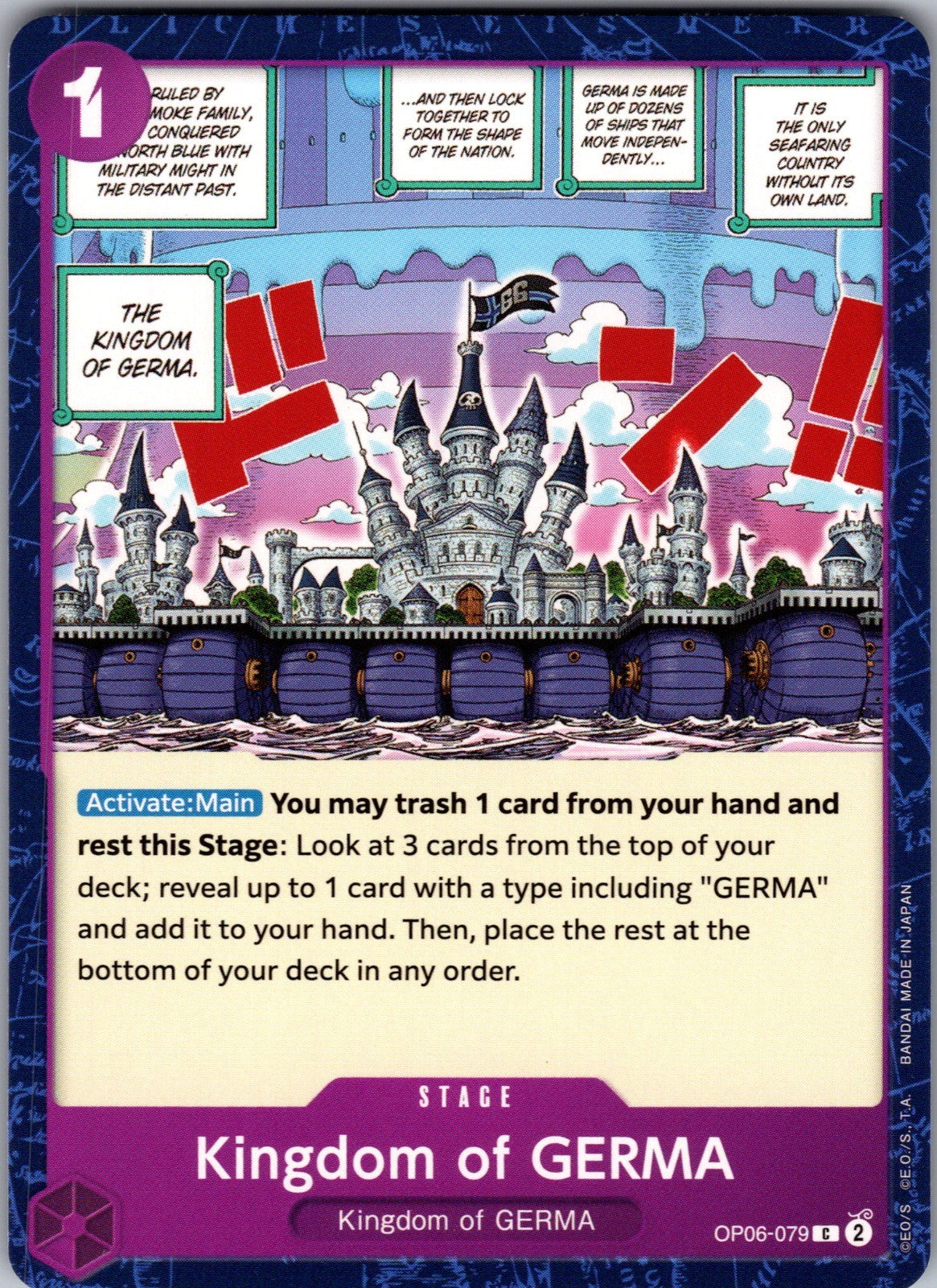 Kingdom of GERMA C Wings of the Captain OP06-079 LP