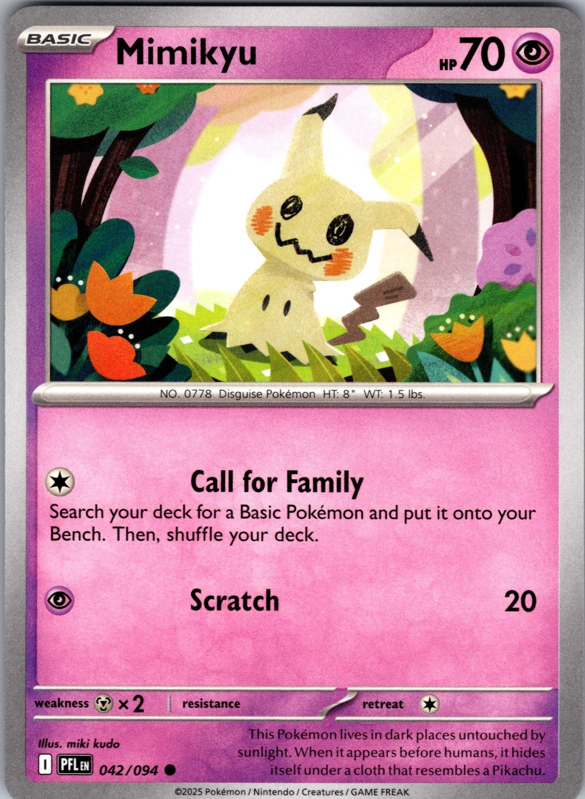 Mimikyu Common ME02: Phantasmal Flames 042/094 LP