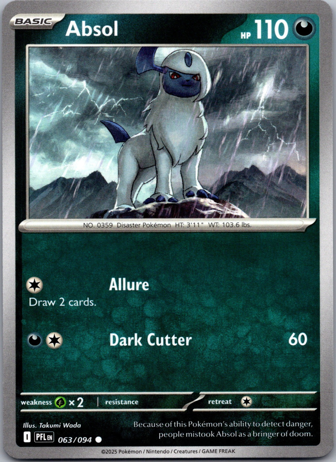 Absol Common ME02: Phantasmal Flames 063/094 LP