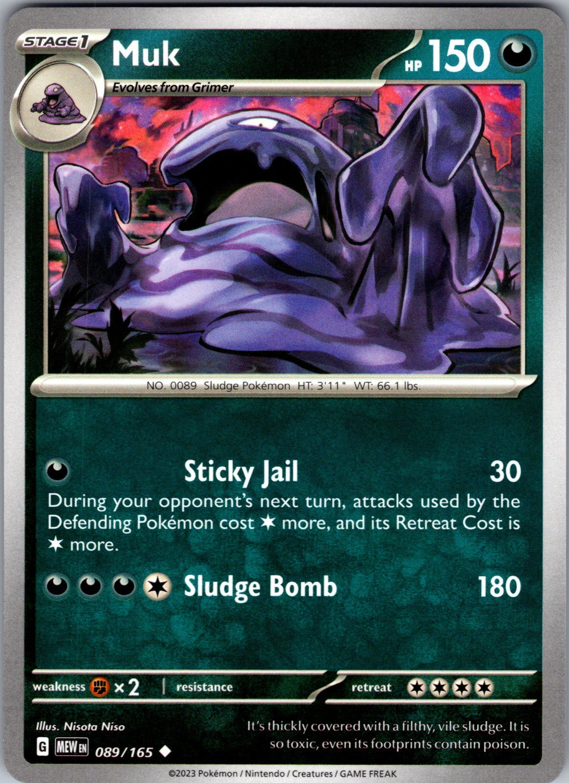 Muk Uncommon SV: Scarlet & Violet 151 089/165 LP