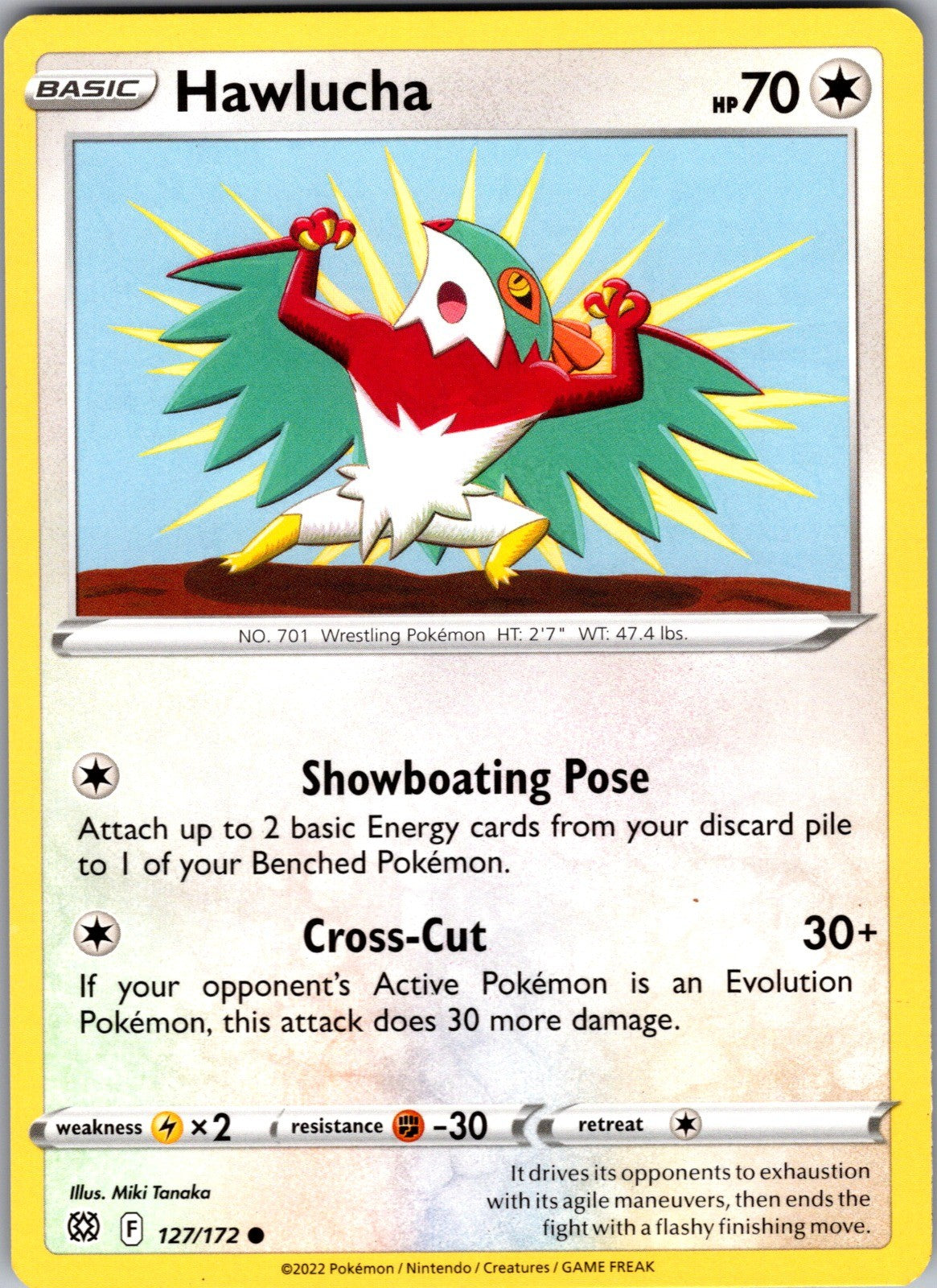 Hawlucha Common SWSH09: Brilliant Stars 127/172 LP