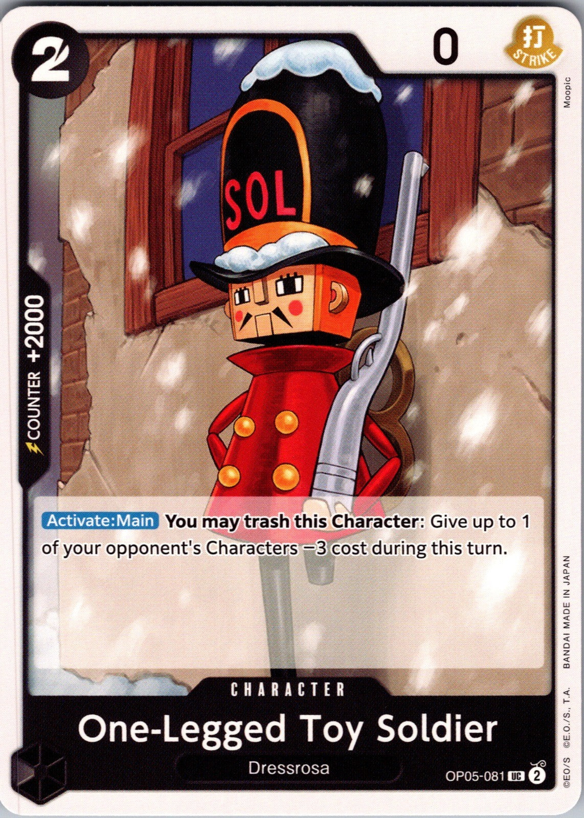 One-Legged Toy Soldier UC Awakening of the New Era OP05-081 LP