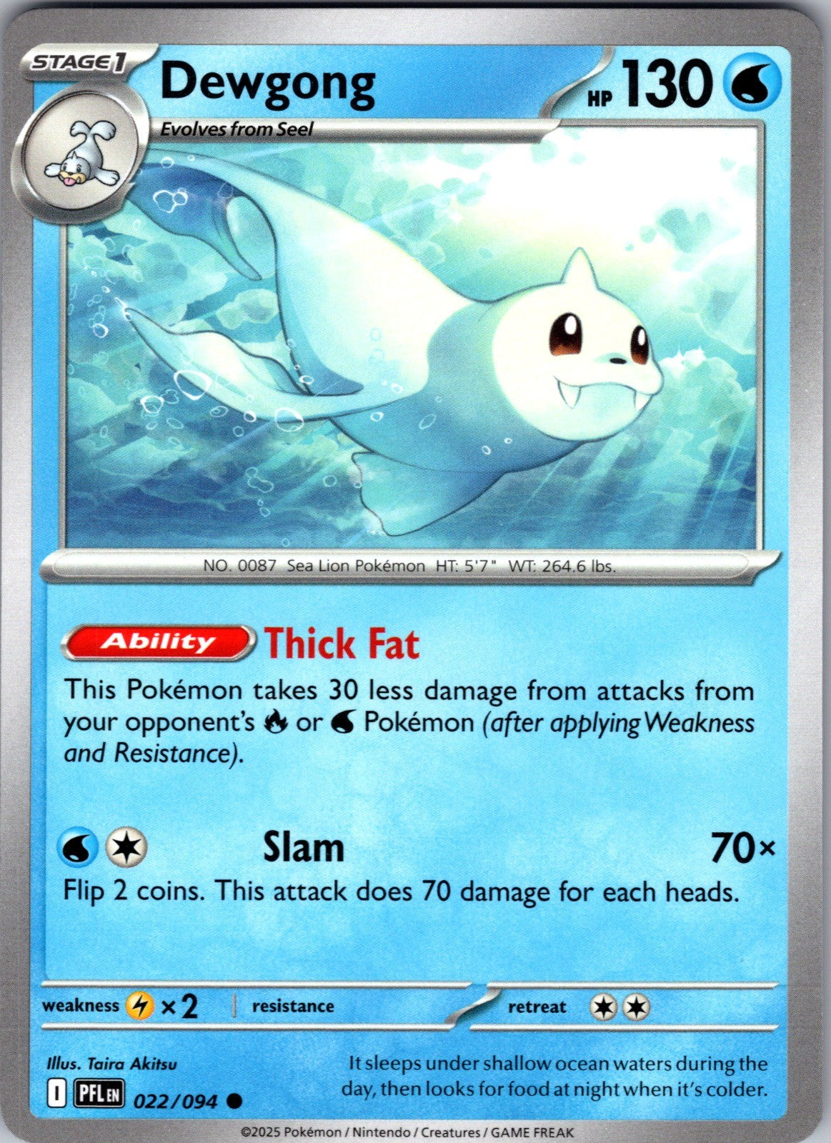 Dewgong Common ME02: Phantasmal Flames 022/094 LP