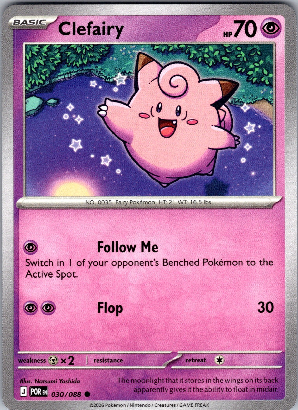 Clefairy Common ME03: Perfect Order 030/088 LP