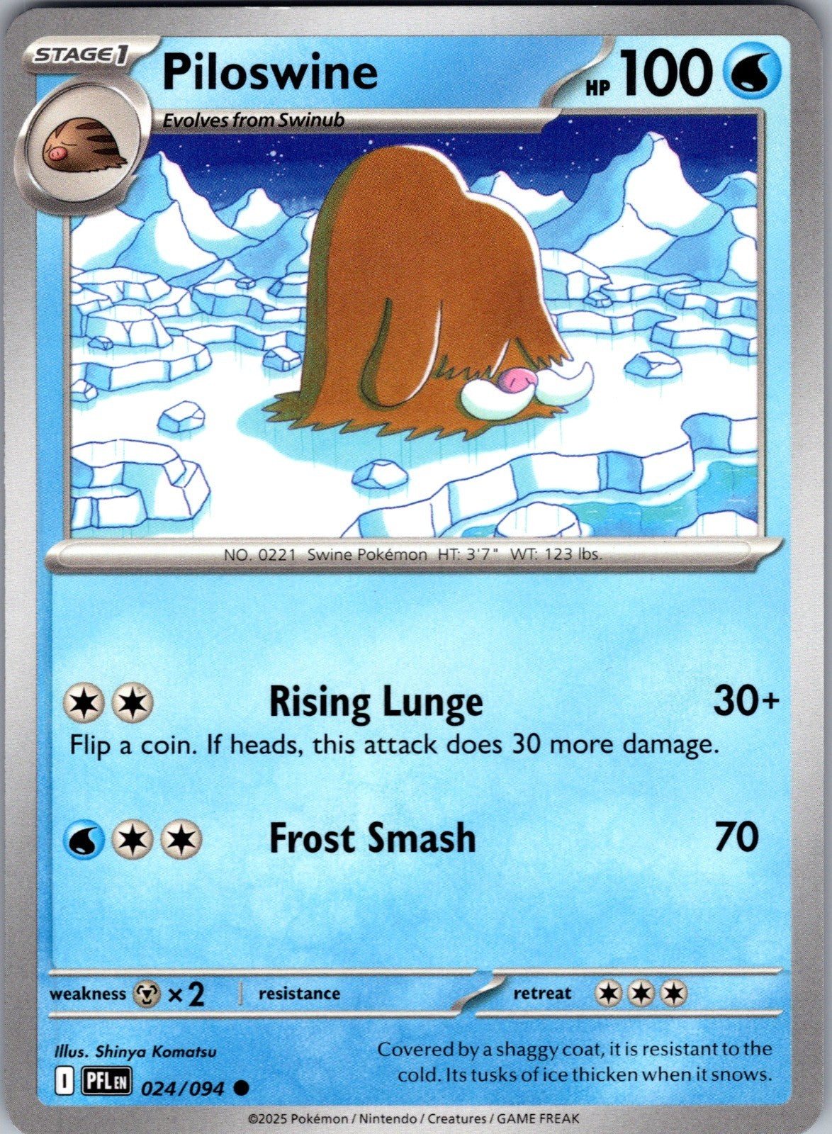 Piloswine Common ME02: Phantasmal Flames 024/094 LP