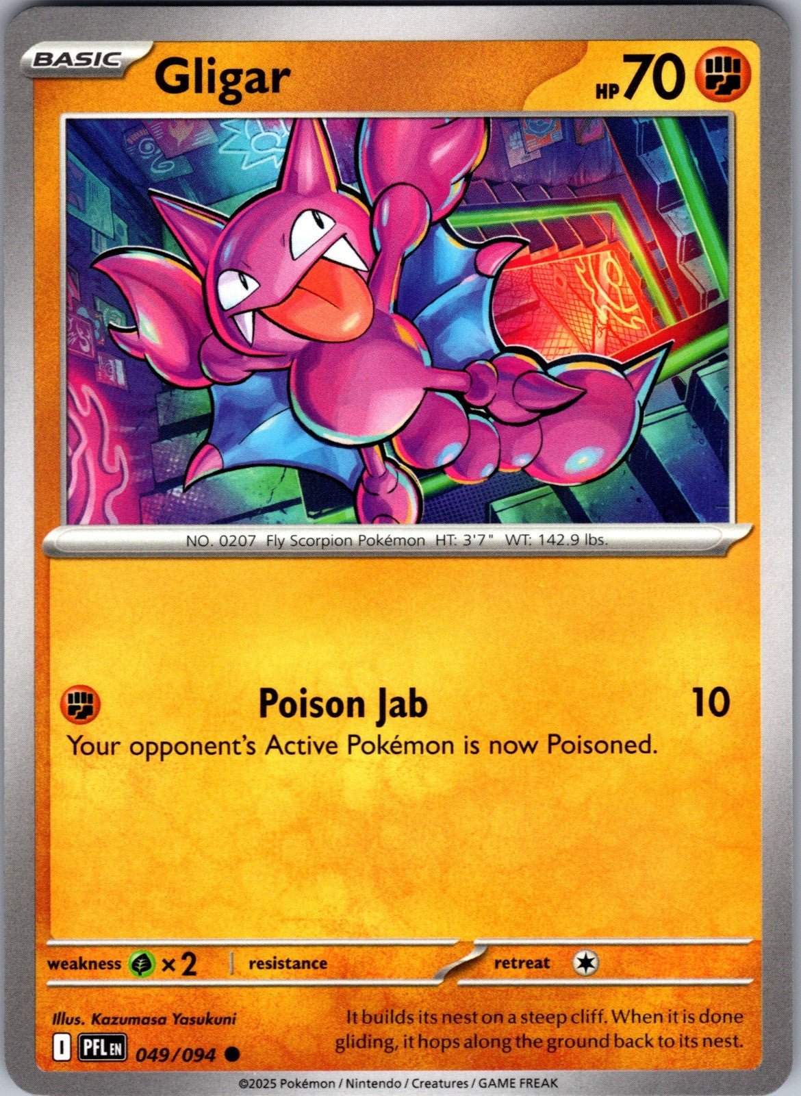 Gligar Common ME02: Phantasmal Flames 049/094 LP