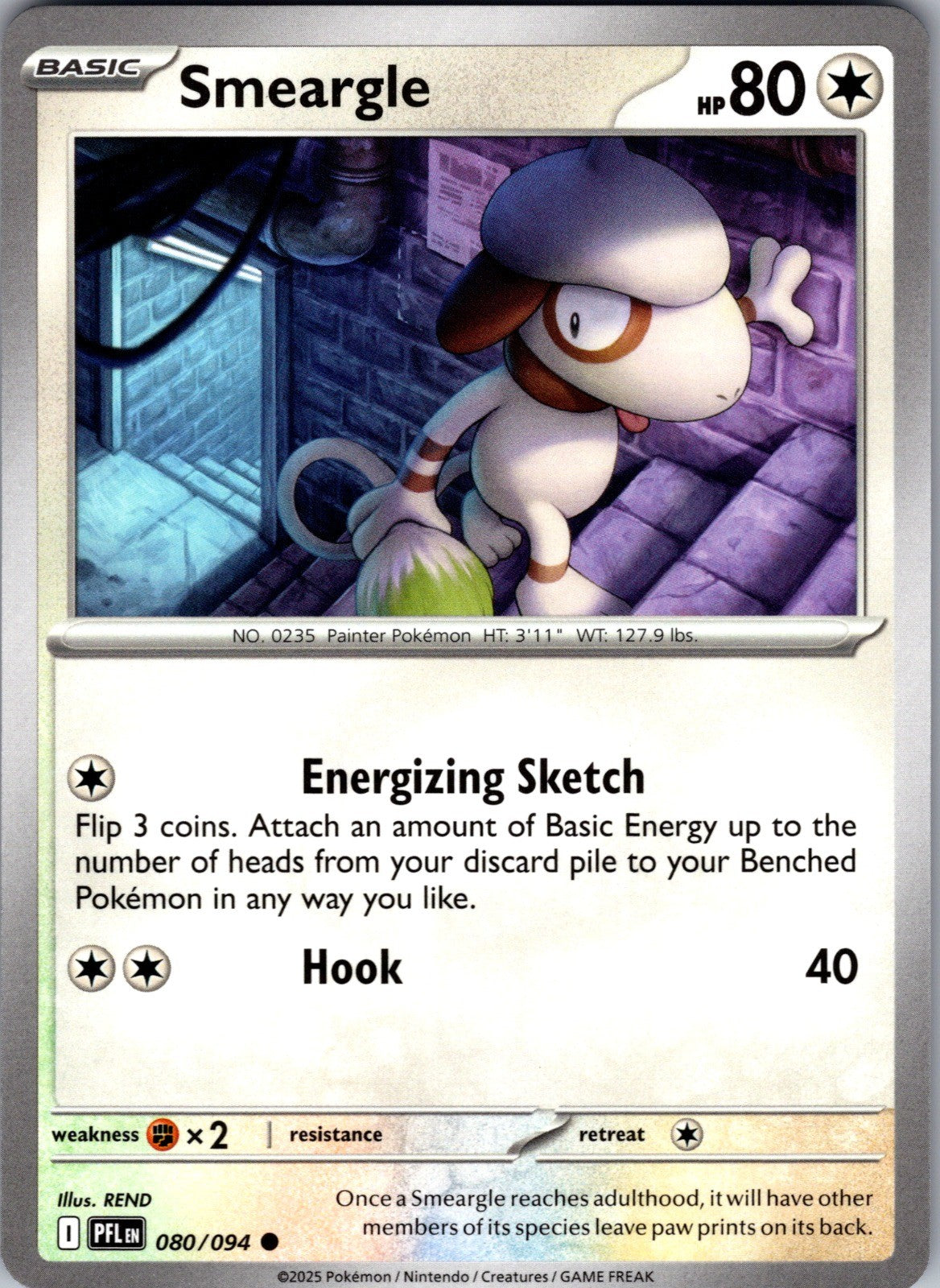 Smeargle Common ME02: Phantasmal Flames 080/094 LP