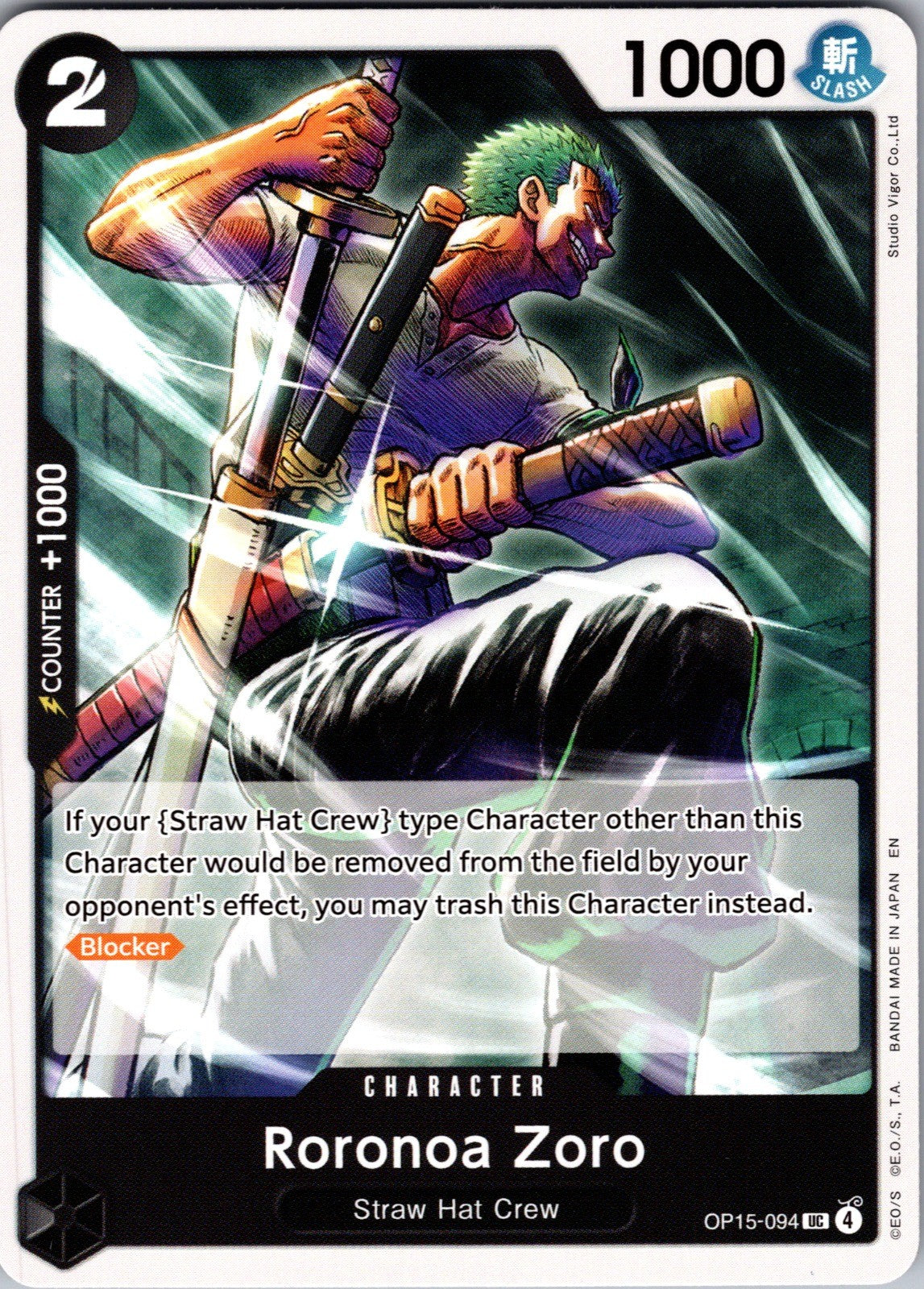 Roronoa Zoro () UC Adventure on Kami's Island OP15-094 LP