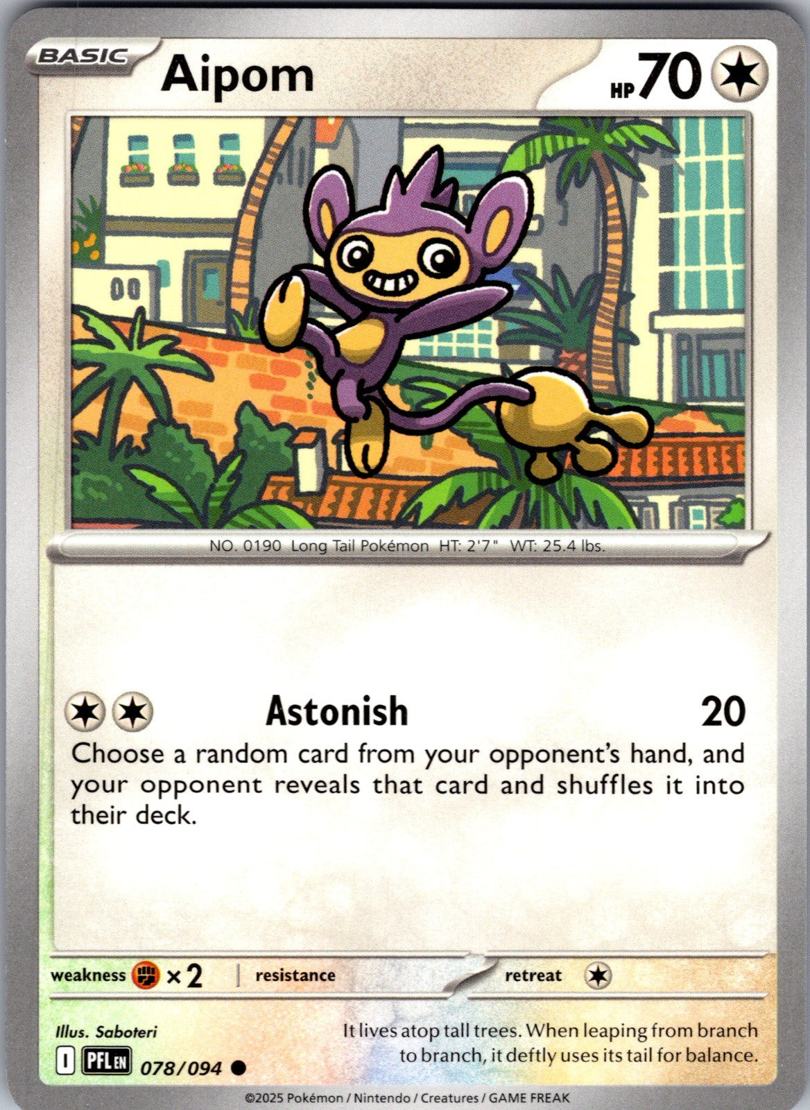 Aipom Common ME02: Phantasmal Flames 078/094 LP