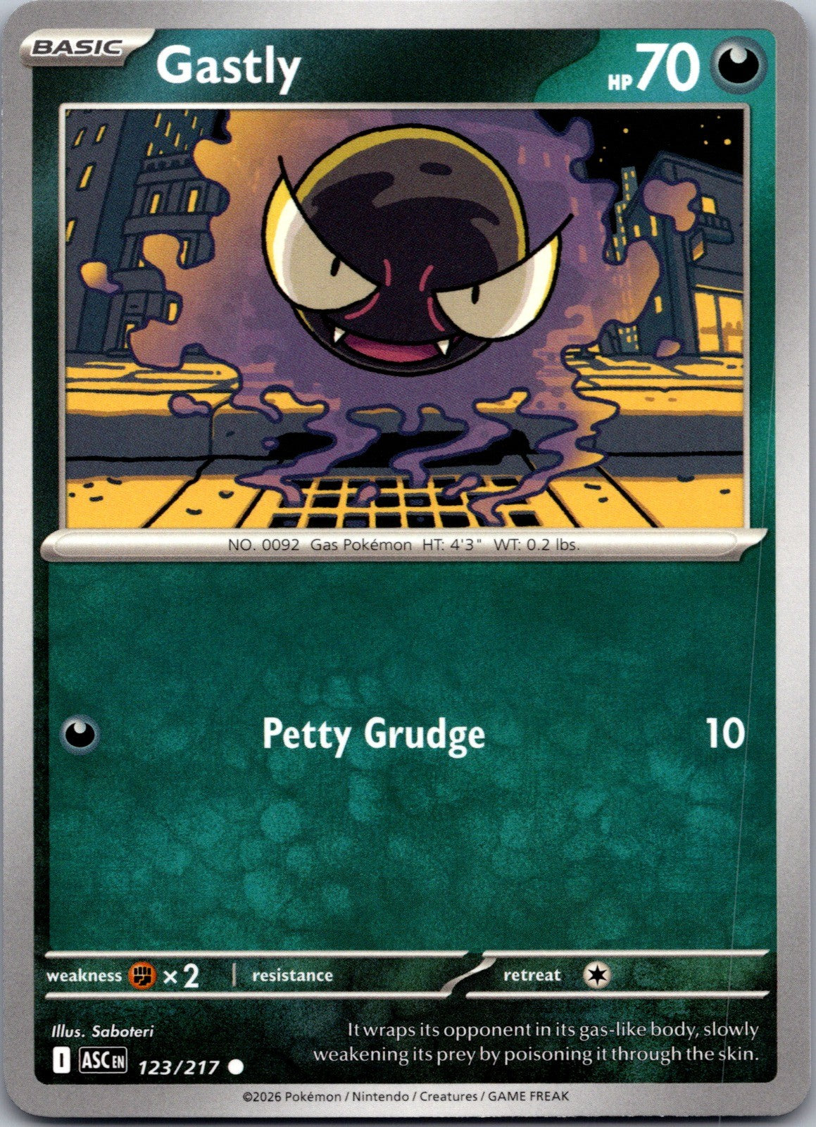 Gastly Common ME: Ascended Heroes 123/217 LP