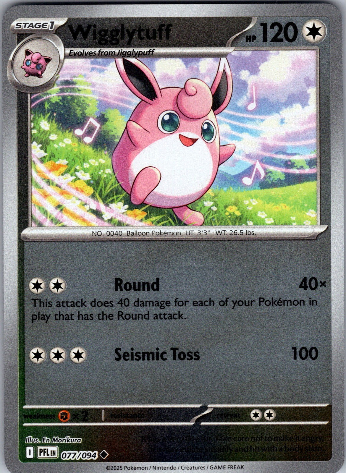 Wigglytuff Uncommon ME02: Phantasmal Flames 077/094 LP