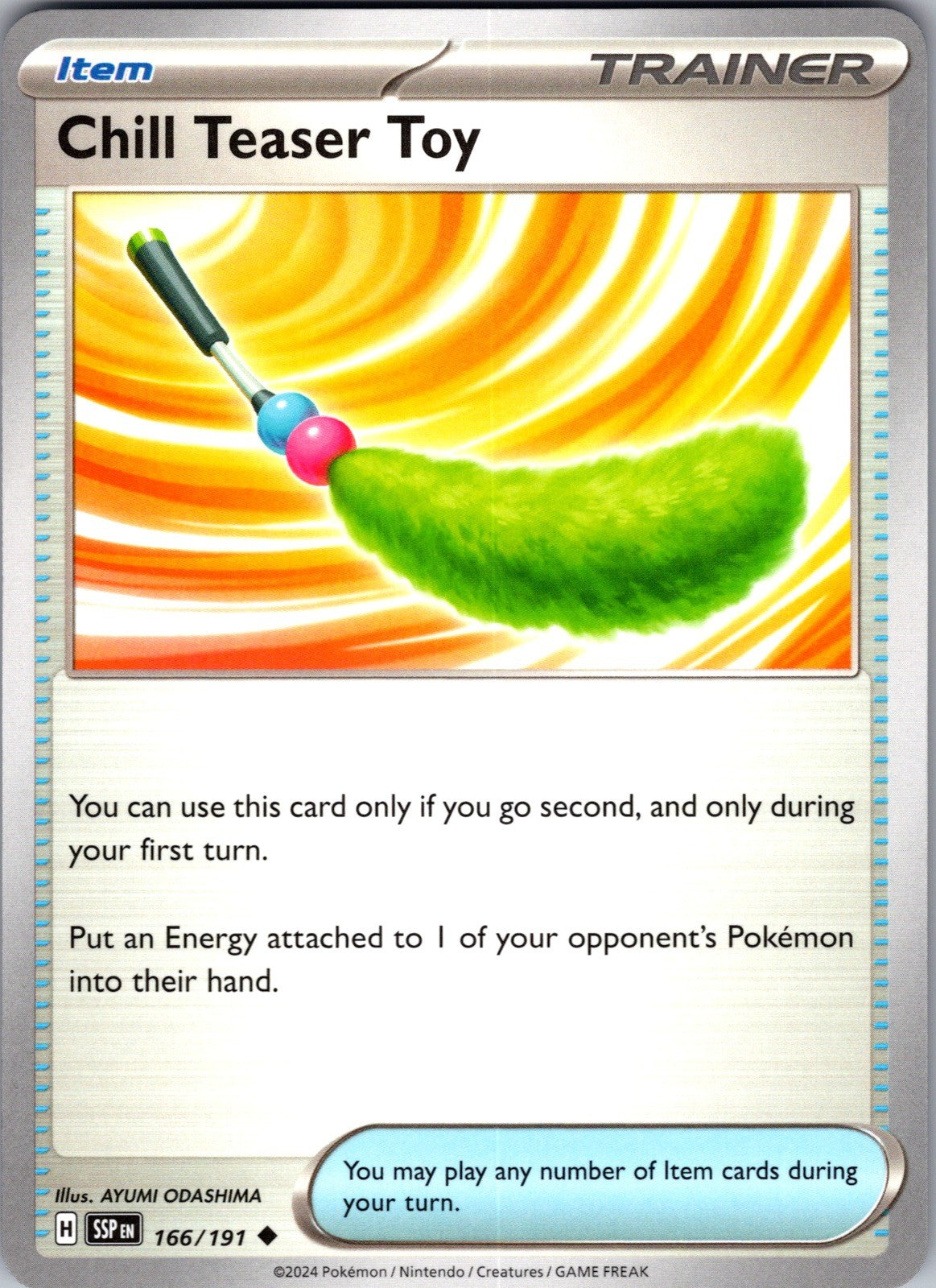 Chill Teaser Toy Uncommon SV08: Surging Sparks 166/191 LP