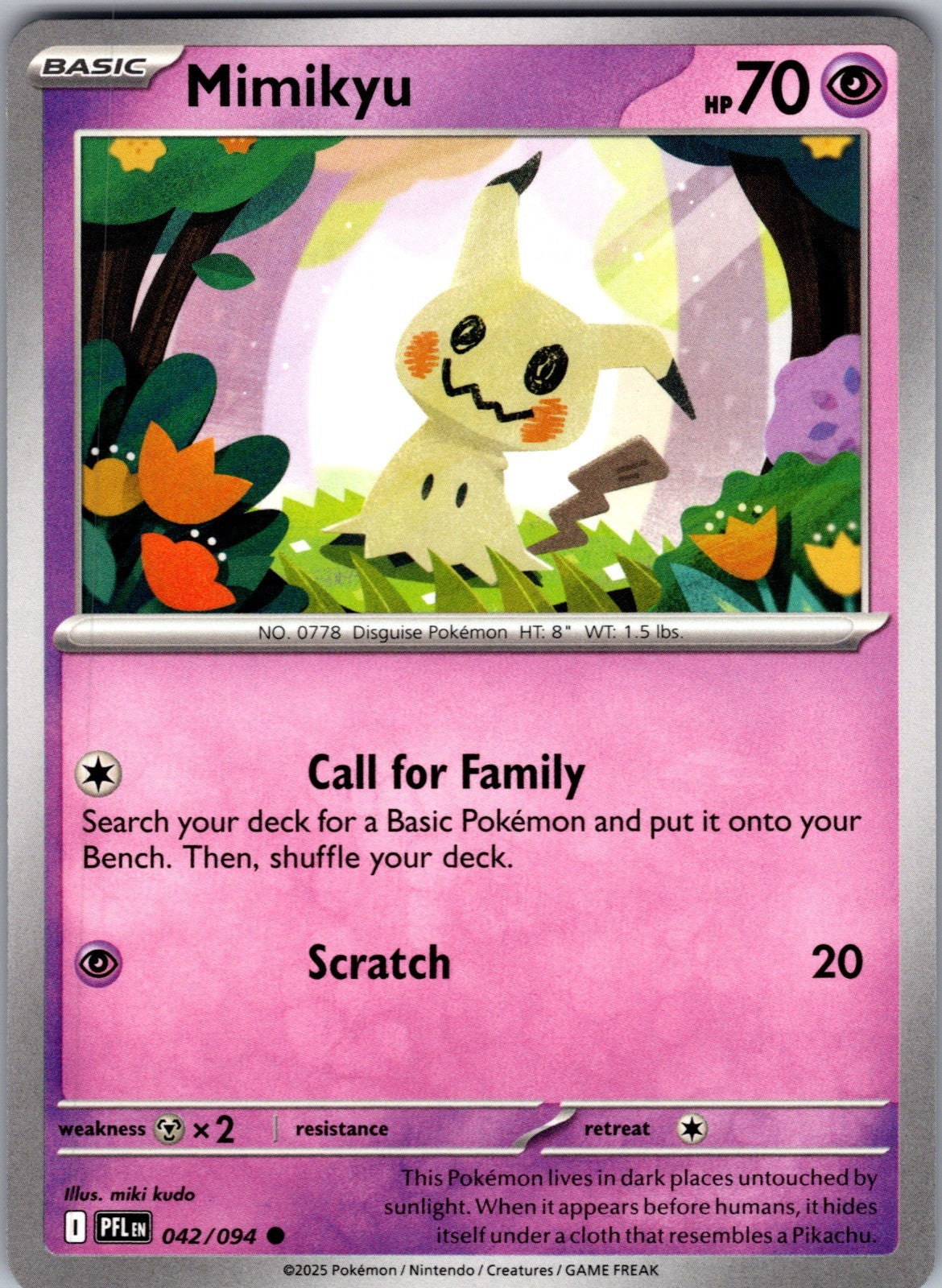 Mimikyu Common ME02: Phantasmal Flames 042/094 LP
