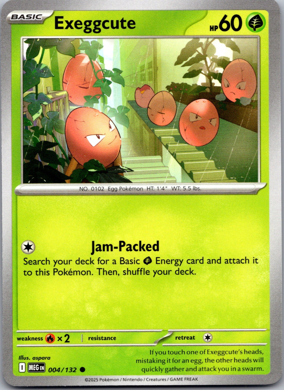 Exeggcute Common ME01: Mega Evolution 004/132 LP