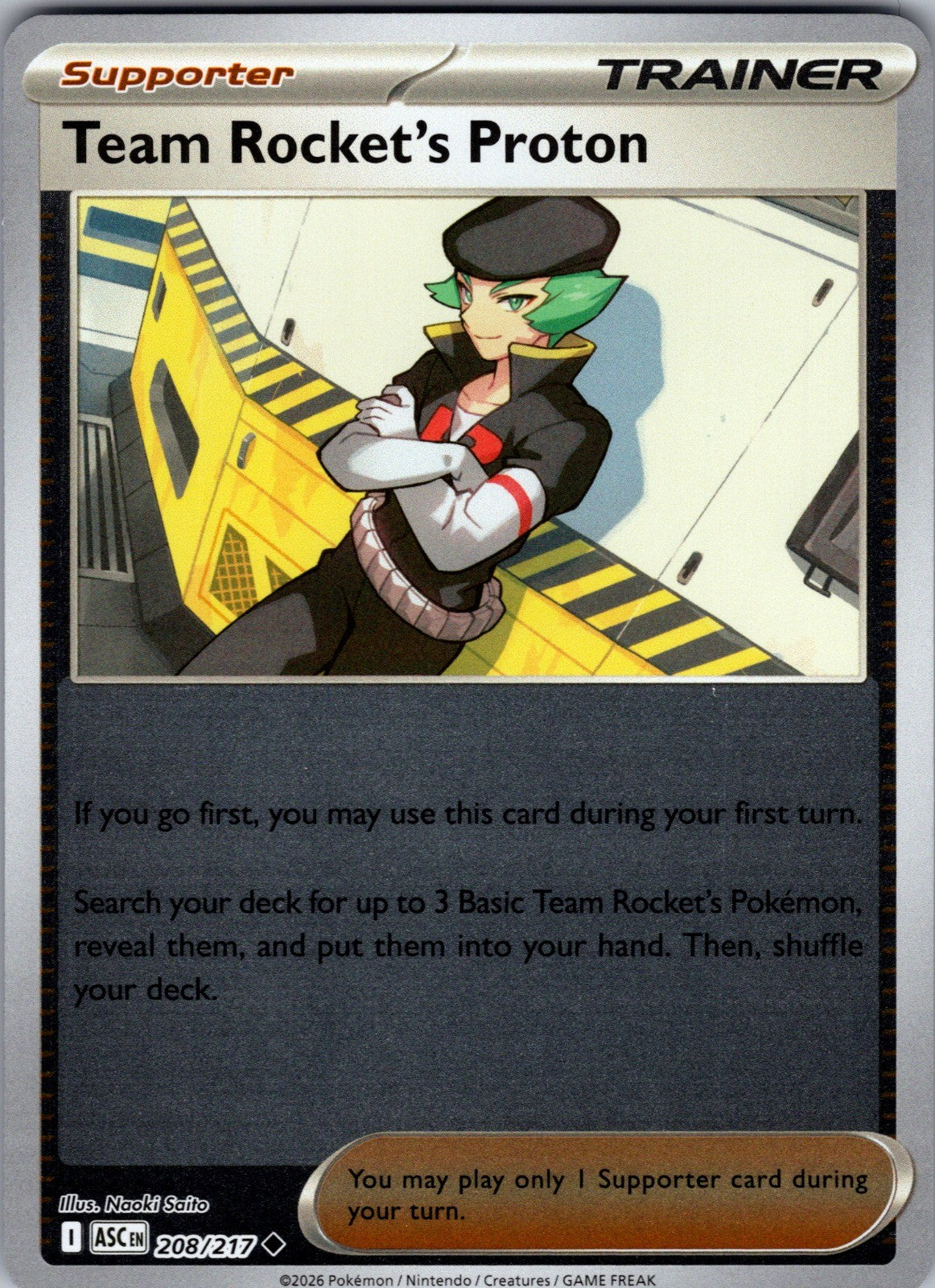 Team Rocket's Proton Uncommon ME: Ascended Heroes 208/217 LP