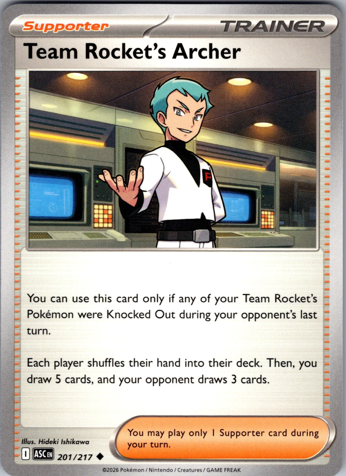Team Rocket's Archer Uncommon SV10: Destined Rivals 170/182 LP