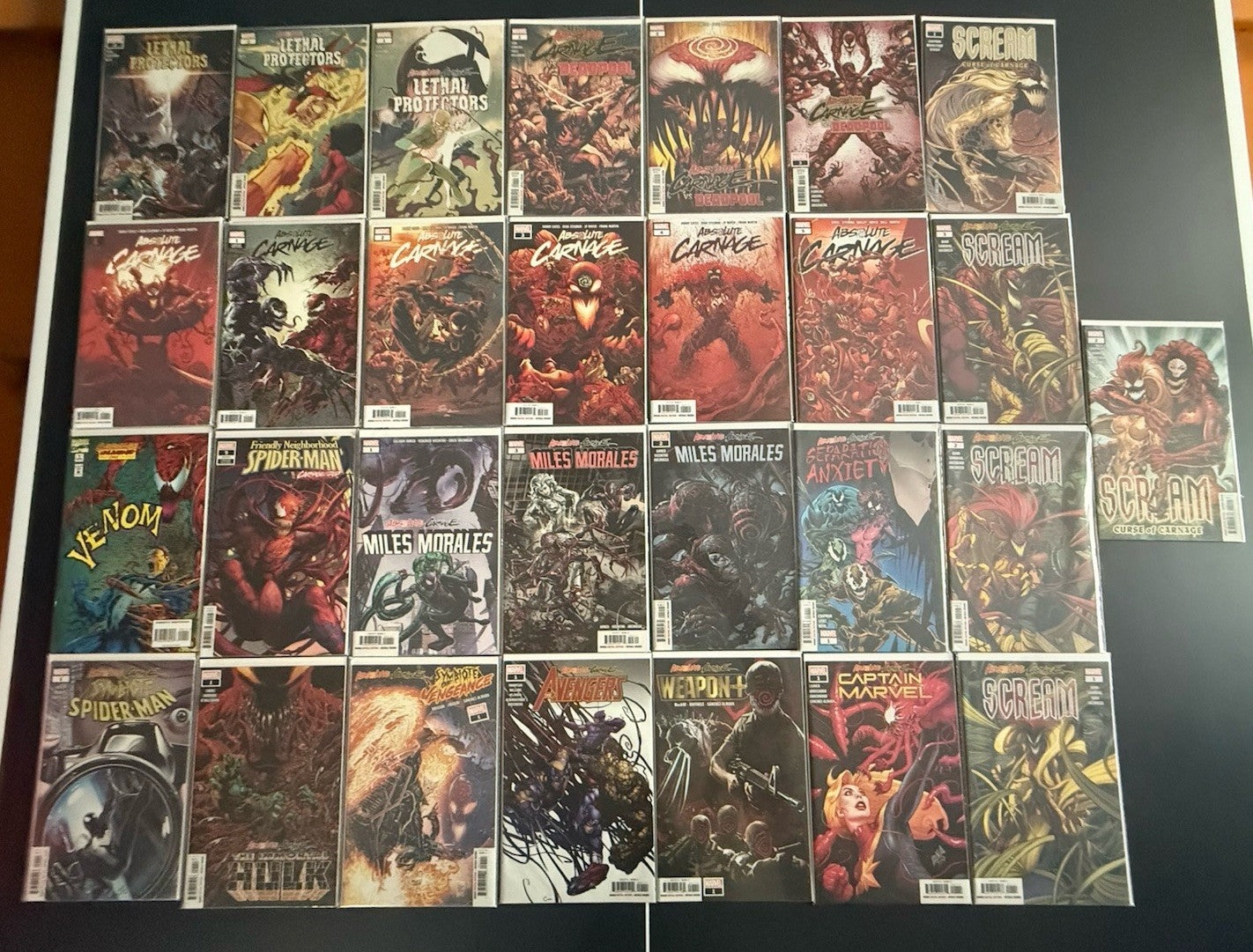 Absolute Carnage Mega Bundle. Keys and popular characters. Multiple sets. NM