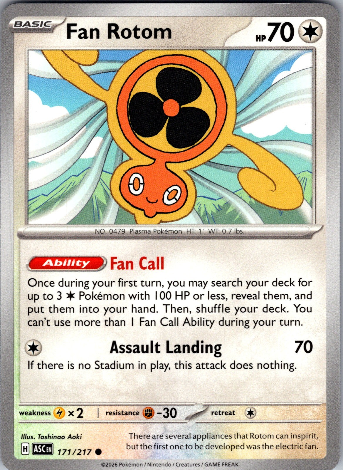 Fan Rotom Common ME: Ascended Heroes 171/217 LP