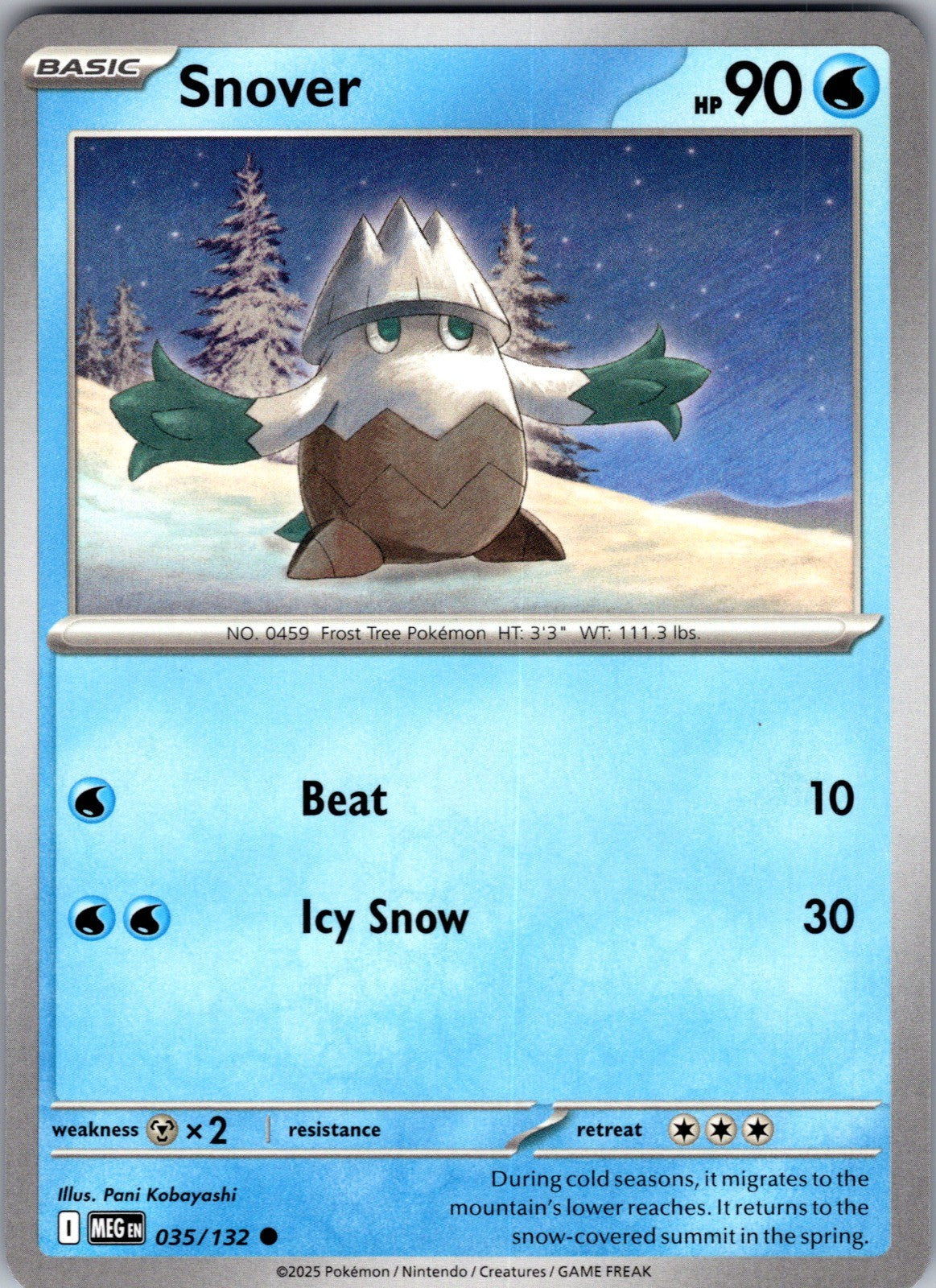 Snover Common ME01: Mega Evolution 035/132 LP