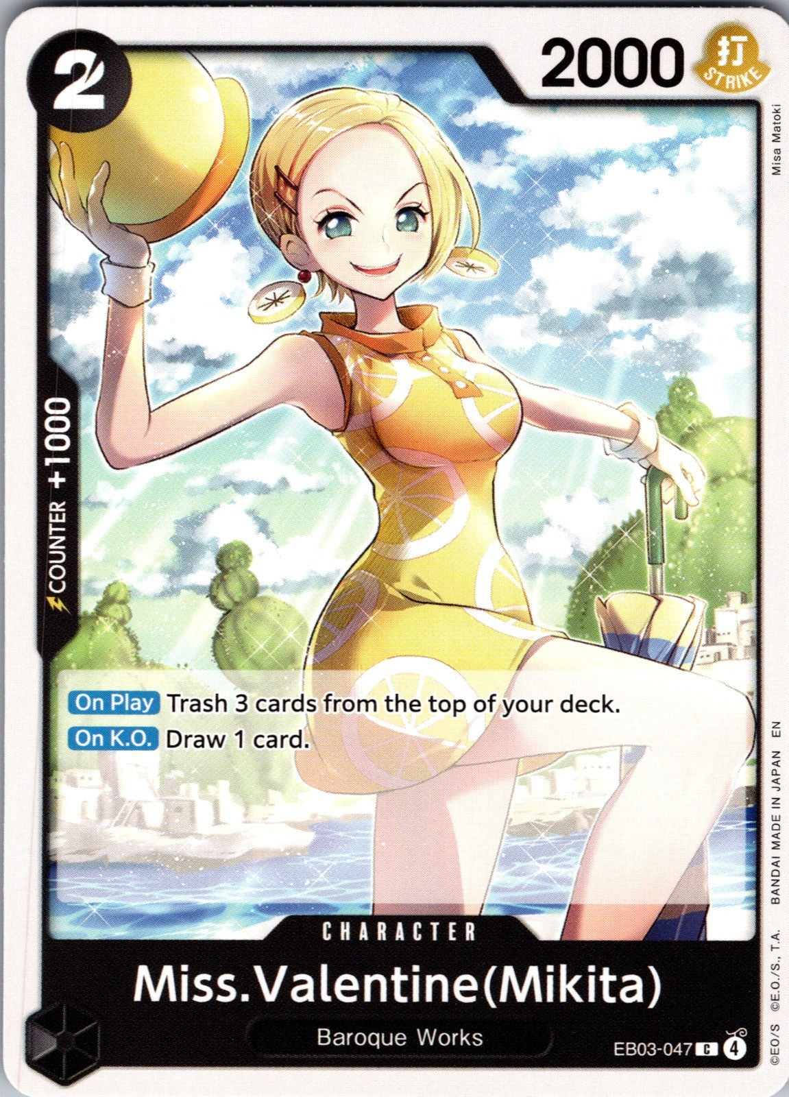 Miss.Valentine(Mikita) C Extra Booster: One Piece Heroines Edition EB03-047 LP