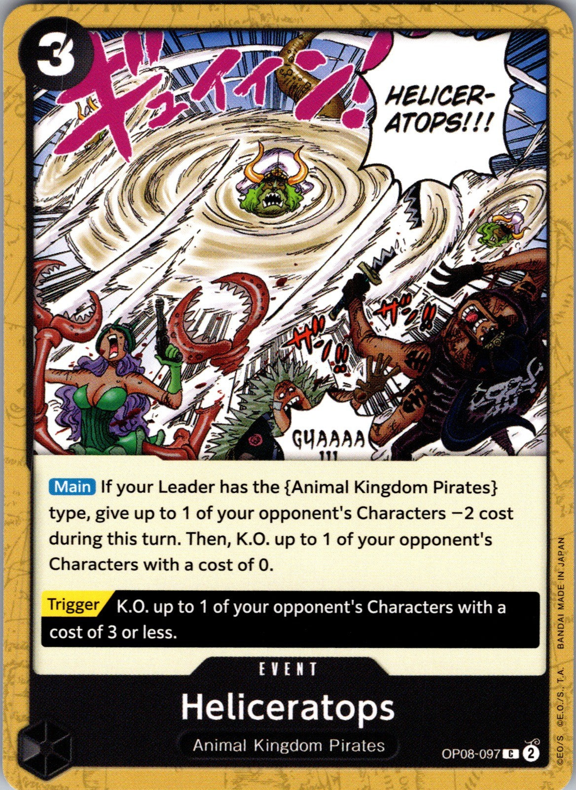 Heliceratops C Two Legends OP08-097 LP