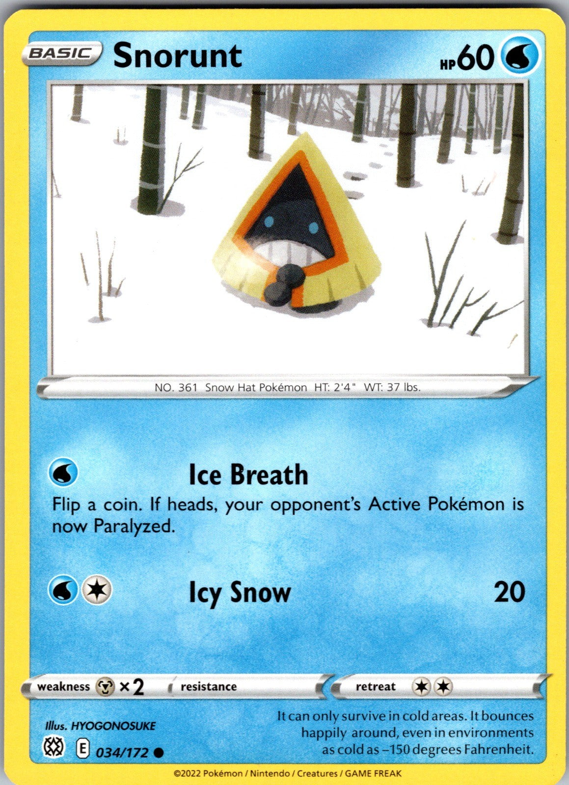 Snorunt Common SWSH09: Brilliant Stars 034/172 LP