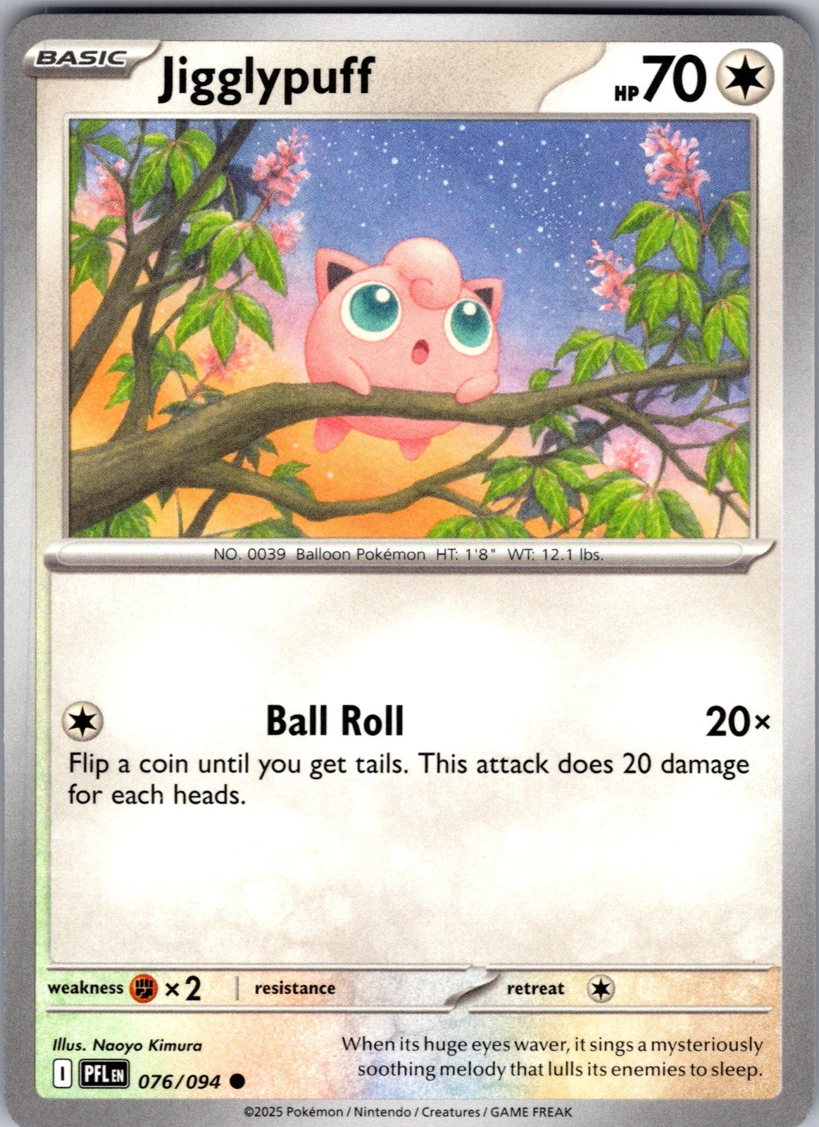 Jigglypuff Common ME02: Phantasmal Flames 076/094 LP