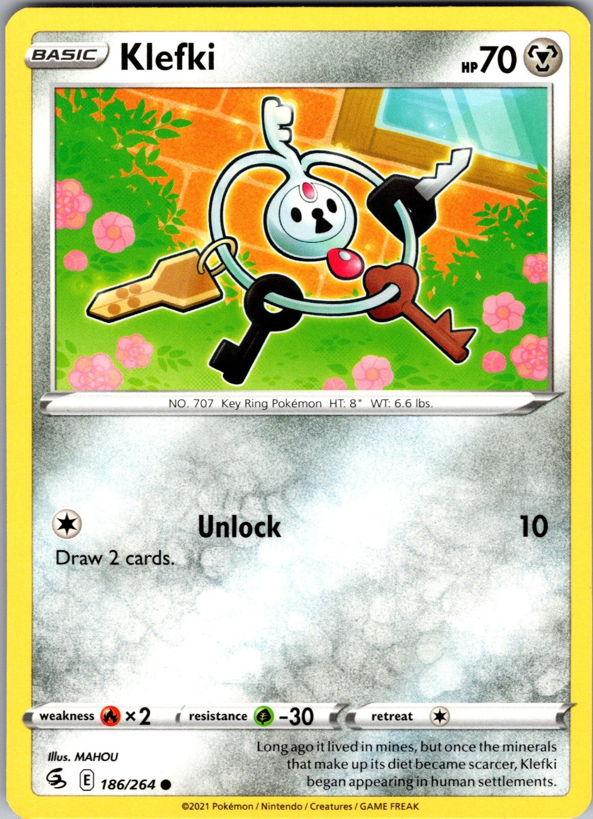 Klefki Common SWSH08: Fusion Strike 186/264 LP