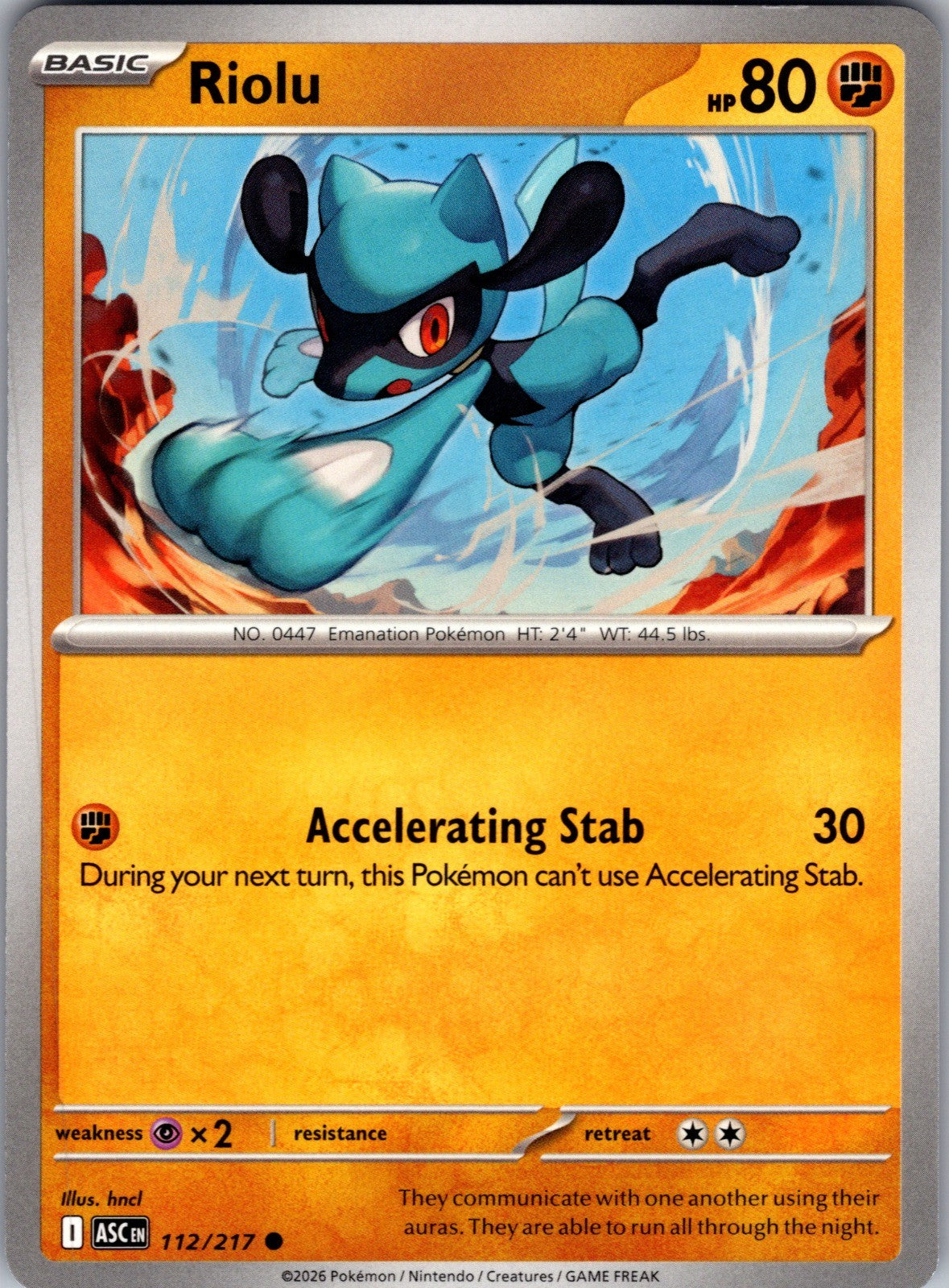 Riolu Common ME: Ascended Heroes 112/217 LP