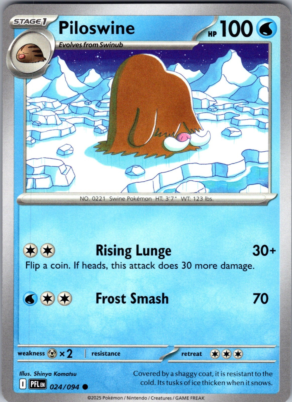 Piloswine Common ME02: Phantasmal Flames 024/094 LP