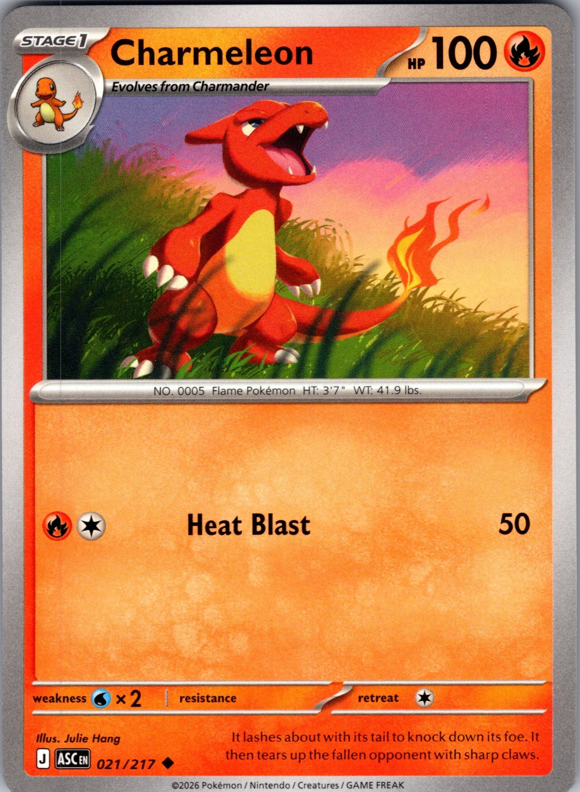 Charmeleon Uncommon ME: Ascended Heroes 021/217 LP