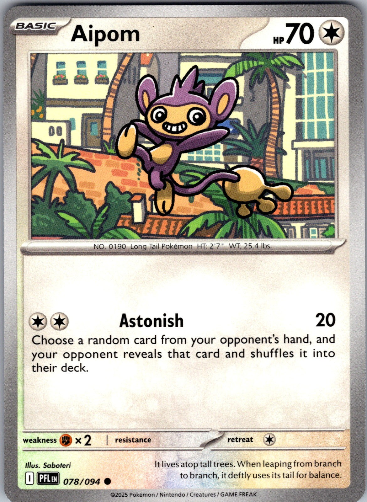 Aipom Common ME02: Phantasmal Flames 078/094 LP