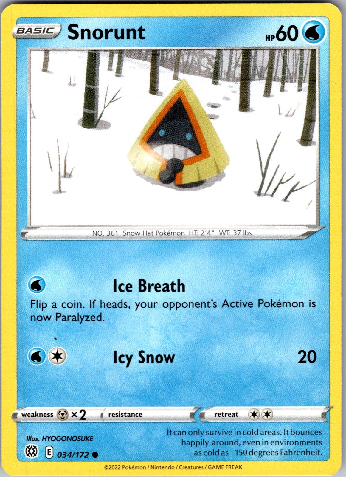 Snorunt Common SWSH09: Brilliant Stars 034/172 LP