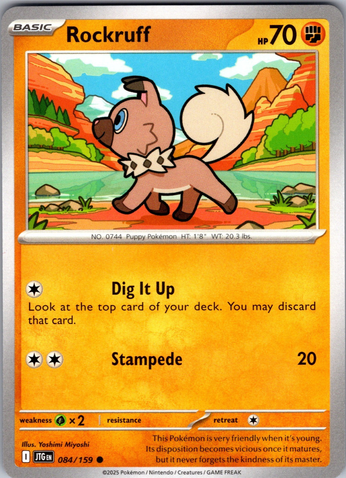 Rockruff Common SV09: Journey Together 084/159 LP