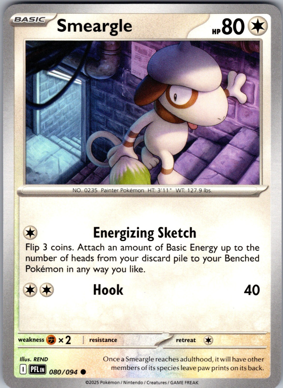 Smeargle Common ME02: Phantasmal Flames 080/094 LP