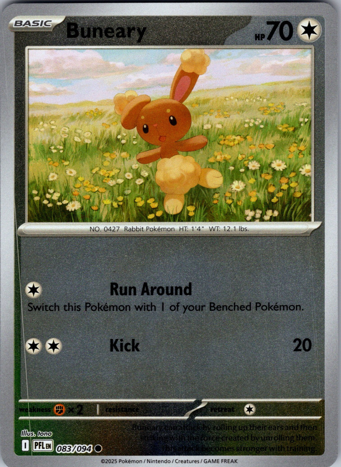 Buneary Reverse Holo Common ME02: Phantasmal Flames 083/094 LP