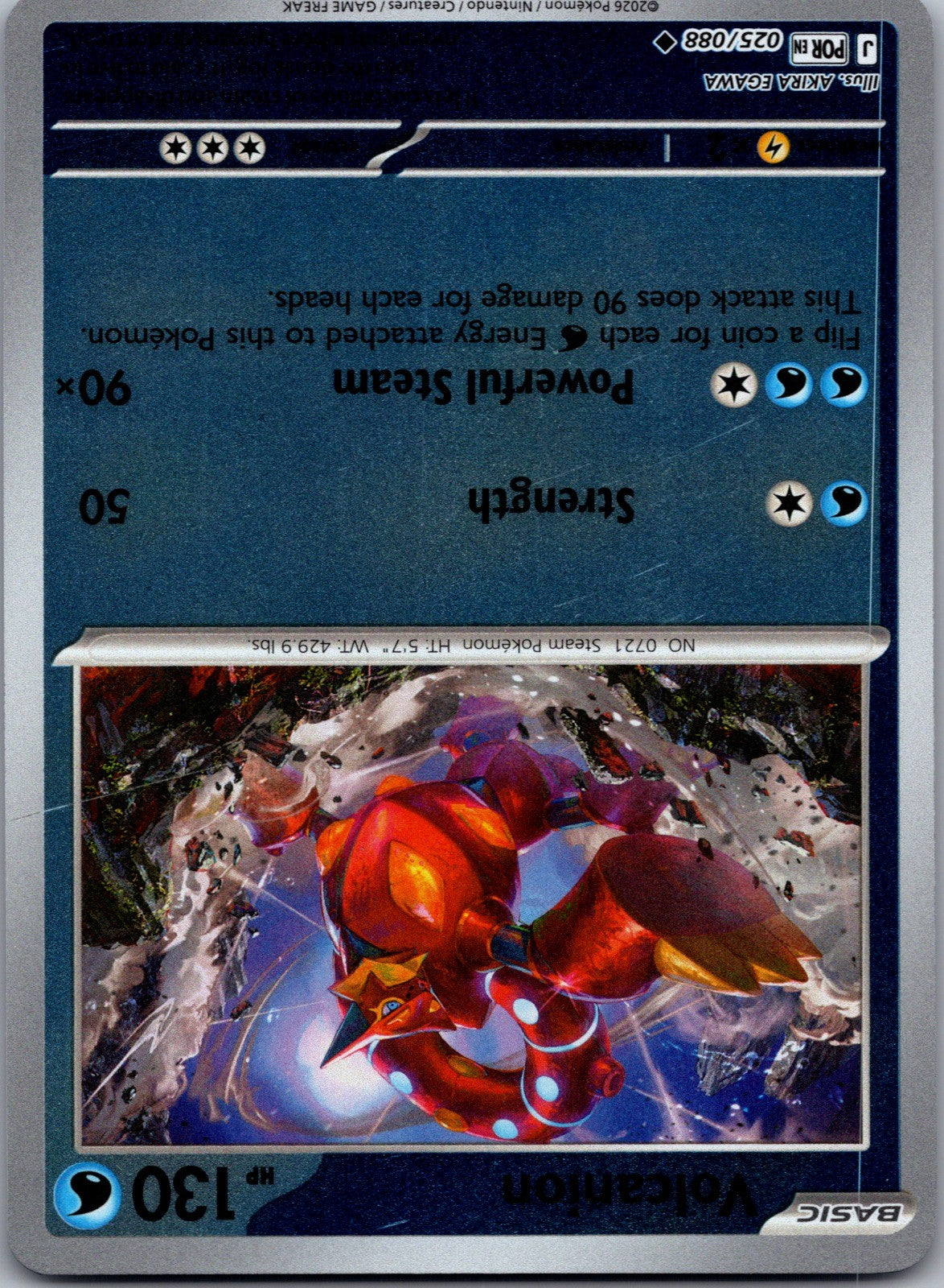 Volcanion Reverse Holo Uncommon ME03: Perfect Order 025/088 LP
