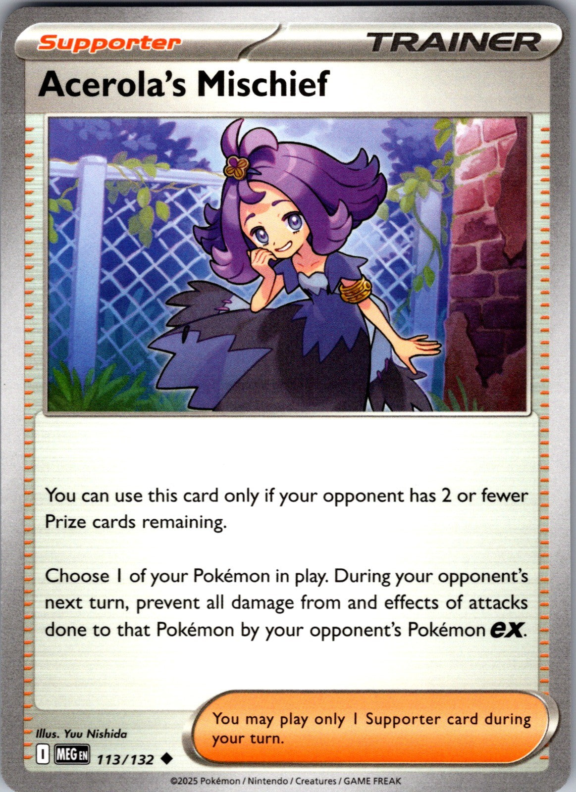 Acerola's Mischief Uncommon ME: Ascended Heroes 180/217 LP