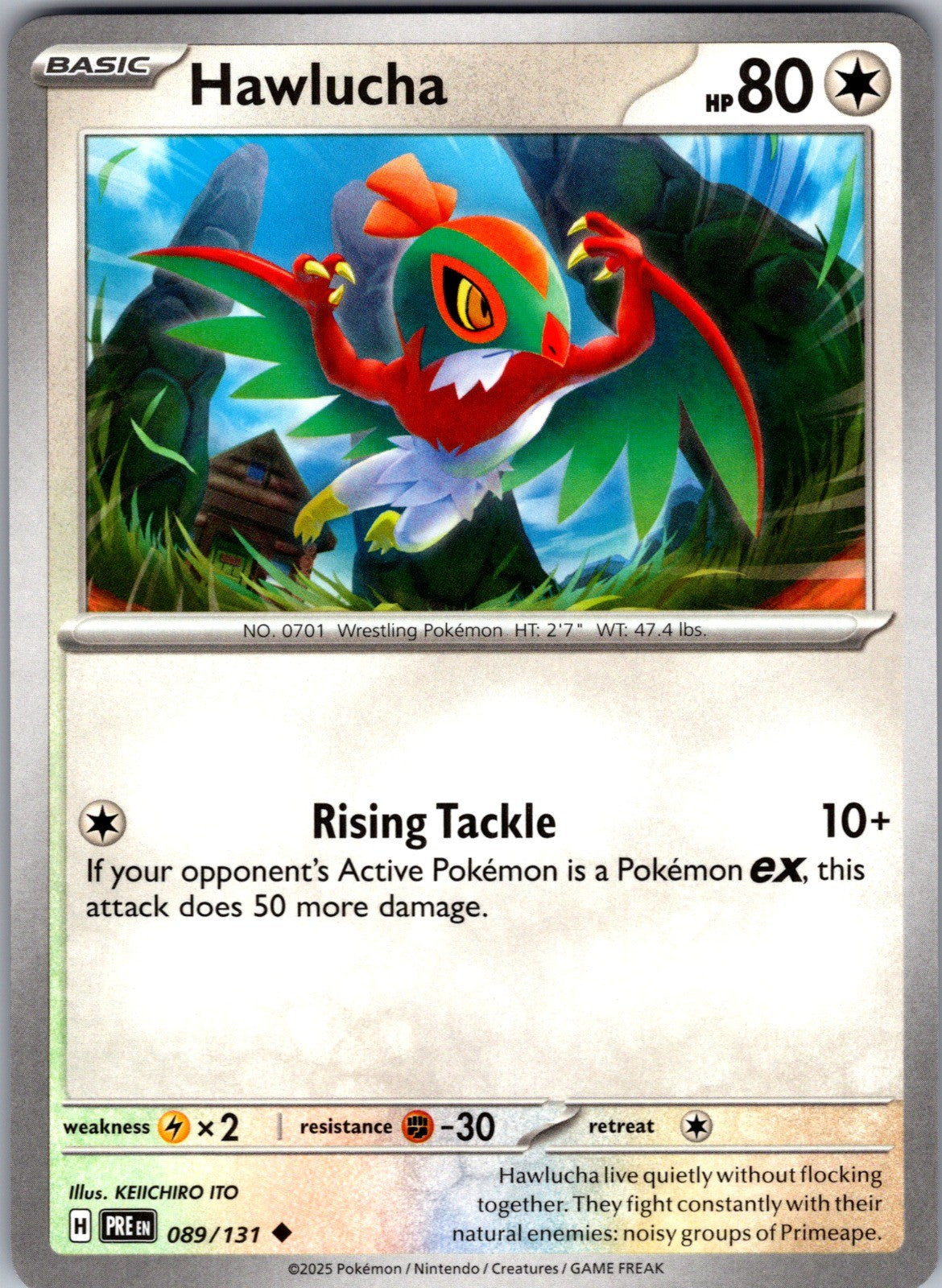 Hawlucha (Master Ball Pattern) Holo Uncommon SV: Prismatic Evolutions 089/131 LP