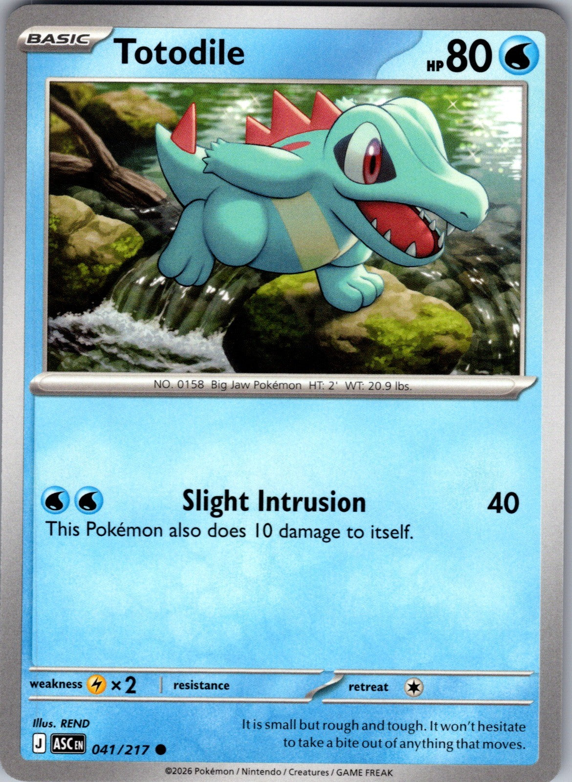 Totodile Common ME: Ascended Heroes 041/217 LP