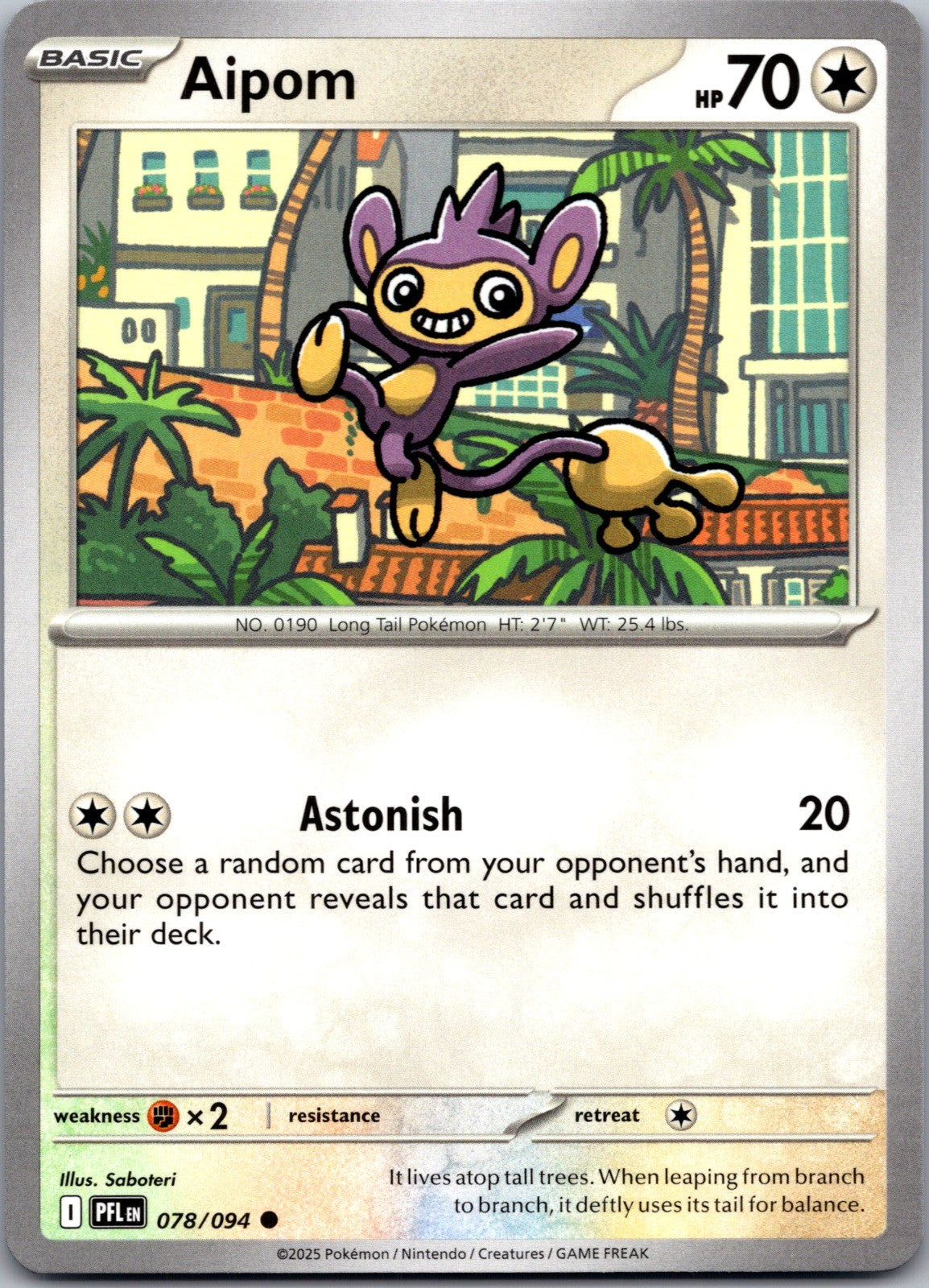 Aipom Common ME02: Phantasmal Flames 078/094 LP