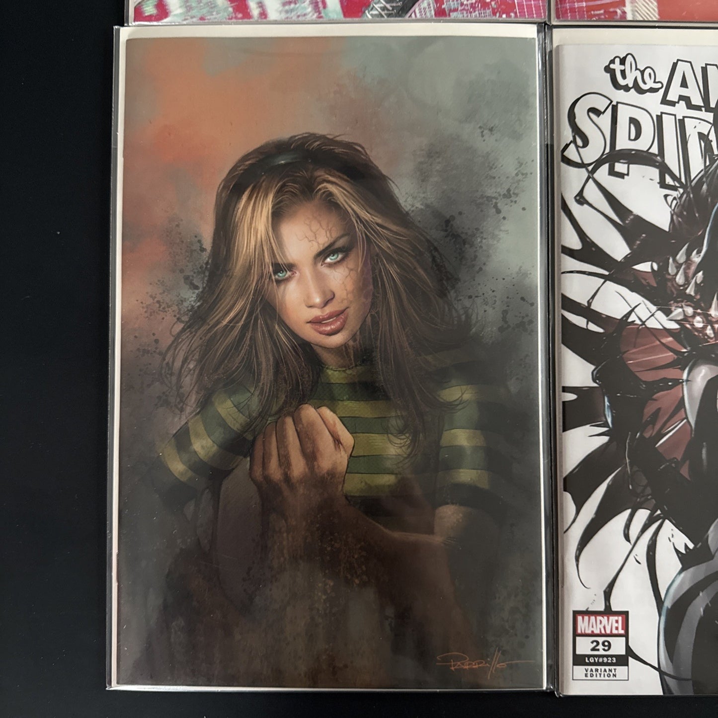 Spider-Man, spider Gwen, Miles Morales, Silk. Lobos Exclusive variant cover set