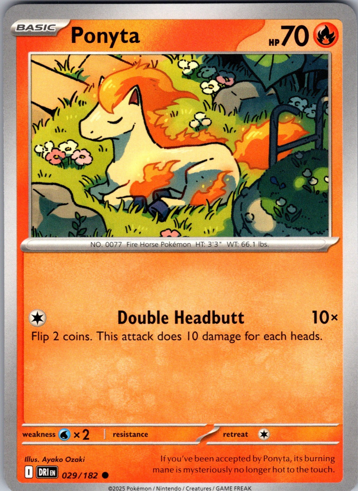 Ponyta Common SV10: Destined Rivals 029/182 LP