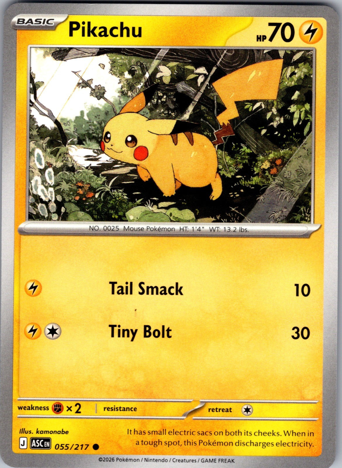 Pikachu Common ME: Ascended Heroes 055/217 LP