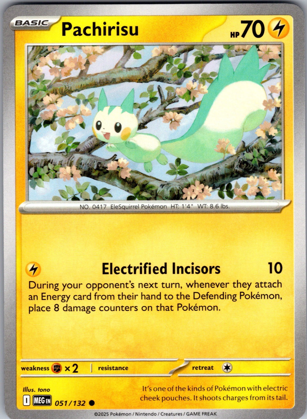 Pachirisu Common ME01: Mega Evolution 051/132 LP
