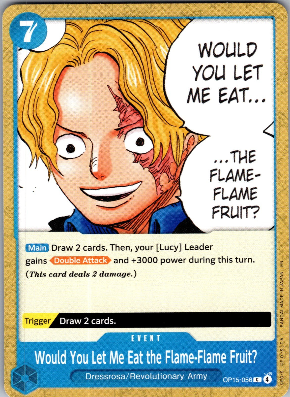 Would You Let Me Eat the Flame-Flame Fruit? C Adventure on Kami's Island OP15-05