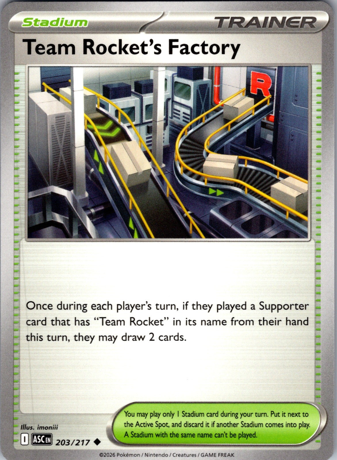 Team Rocket's Factory Uncommon ME: Ascended Heroes 203/217 LP