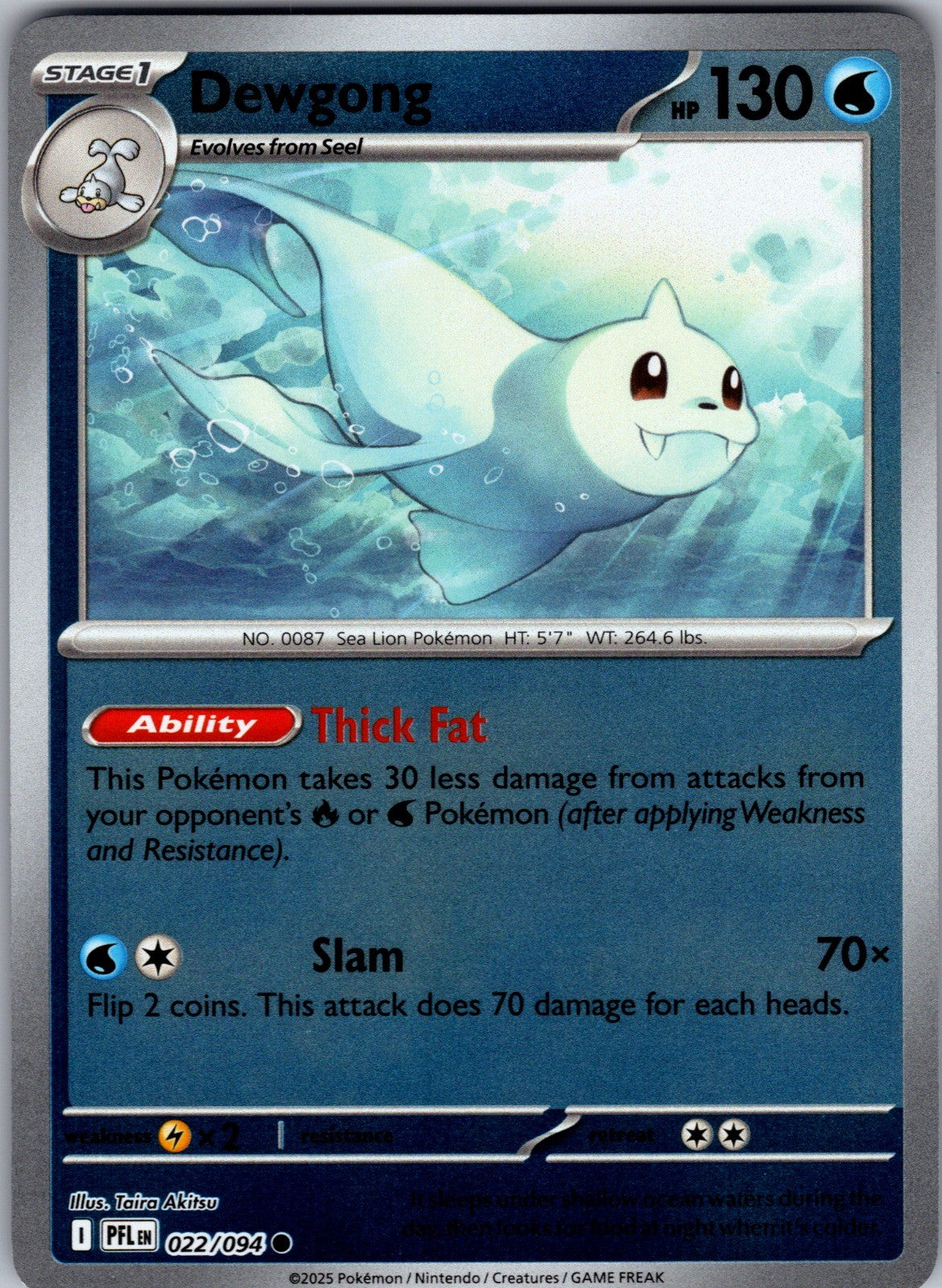 Dewgong Common ME02: Phantasmal Flames 022/094 LP